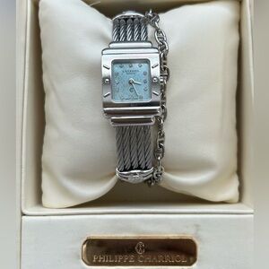 Philippe Charriol St.Tropez Mansart Diamond Mother of Pearl Ladies Watch